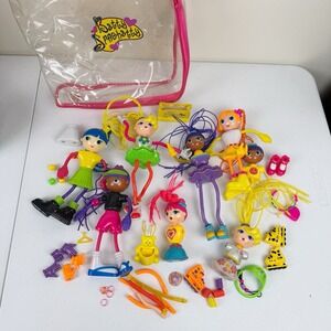 Vintage Lot Of Betty Spaghetty Dolls Lot w/Accessories Skates Carry Case Mixed